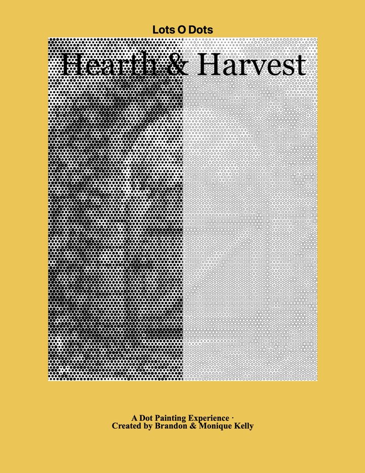 Hearth & Harvest dot painting book cover