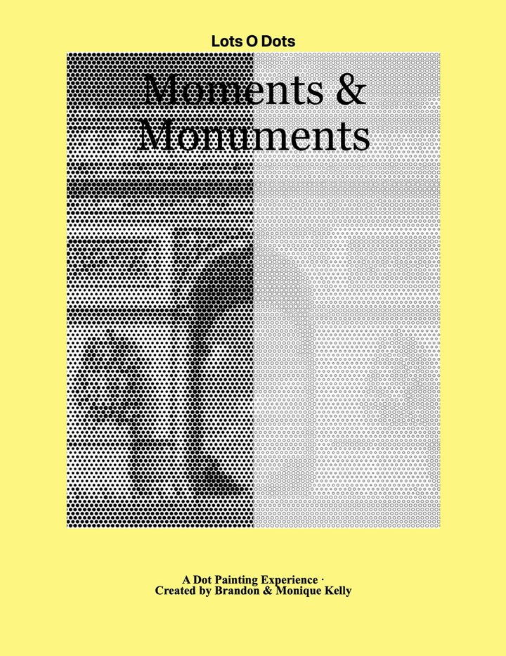 Moments & Monuments dot painting book cover