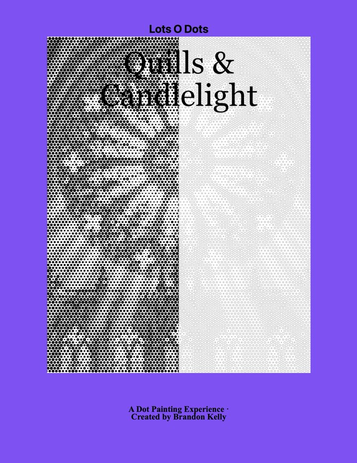 Quills & Candlelight dot painting book cover